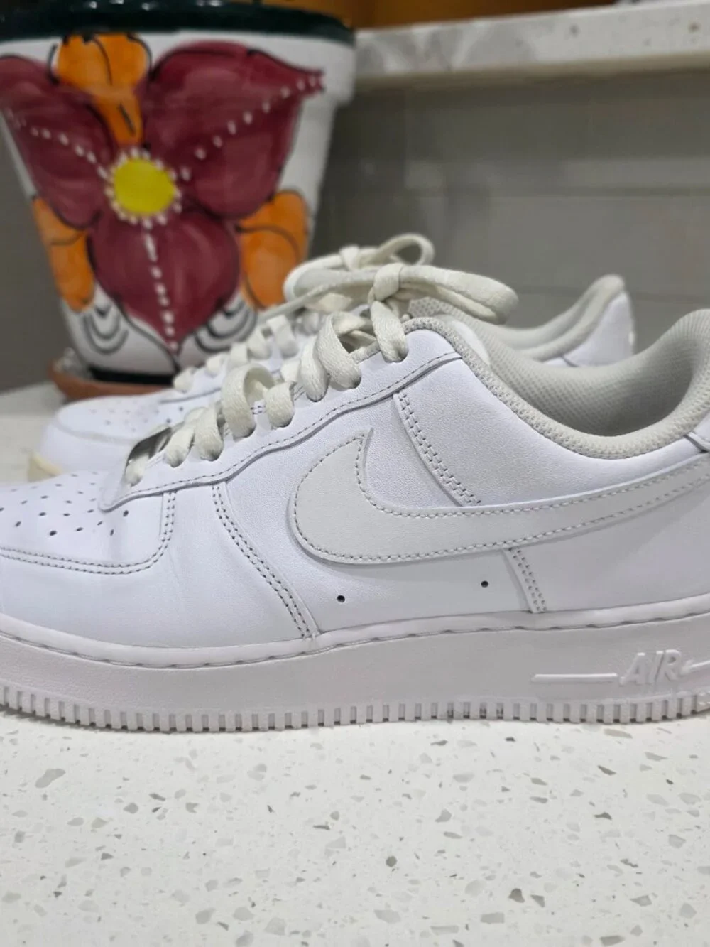 Nike Air Force 1 Low '07 Triple White Size 8.5M / 10W CW2288-111